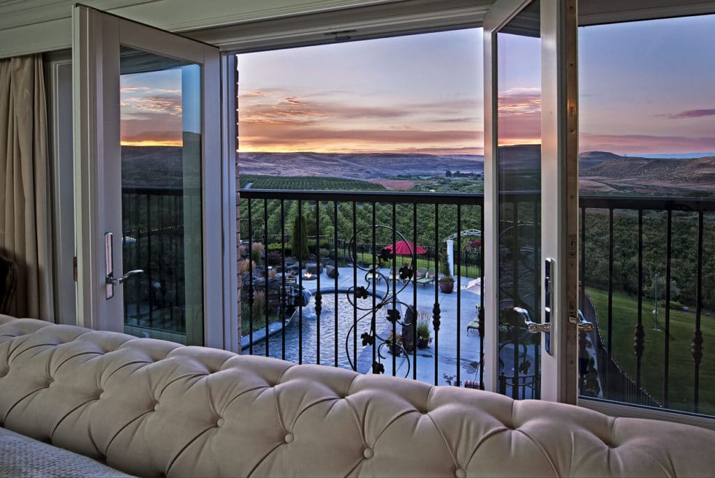 After exploring the Lewis & Clark Trail State Park, return to luxury at our Walla Walla Bed and Breakfast, with views like this over the stunning valley.